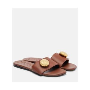로에베 Pebble 레더 슬라이드 P01118180