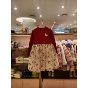프렌치캣5 여아 레드홀리데이원피스 (Q56DDO170)