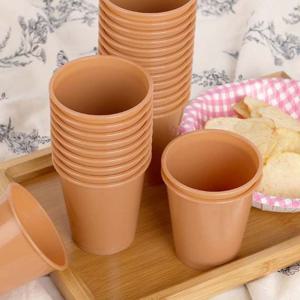 이라이프 다회용 자판기컵 25개입 190ml 커피색