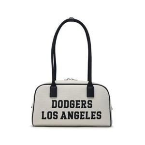 MLB크로스백 JQT 3ABQL014N-07CRM 바시티 자카드 스퀘어 숄더백