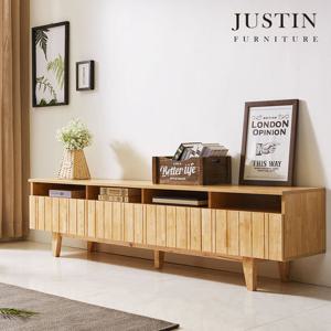 [저스틴퍼니처]리빙 러버우드 원목 선반형 거실장(2000)