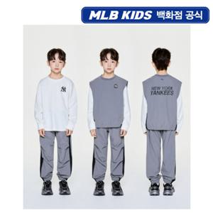 [MLB키즈PG] 아웃도어 베이직 아동 우븐 베스트 3 세트 7AS1B0156-50CGL