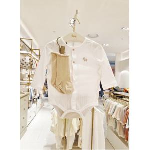 (에뜨와) (07T11790S) (출산백일선물)마론바디수트양말SET(화이트) (유아/출산/백일/돌선물/조카선물)