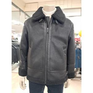 바쏘옴므 세이브존05 블랙비건양털무스탕블루종점퍼 WSZ4UA147BKA