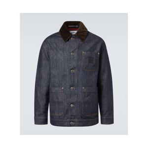 로에베 코듀로이 트리밍 데님 재킷 P01123290