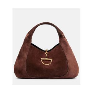 구찌 Gucci Softbit Maxi 스웨이드 숄더 백 P01118005