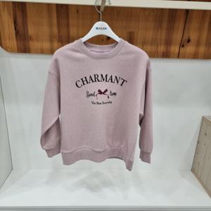 [에꼴리에]리본 전사 루즈핏 맨투맨티 24D3460A_HDD