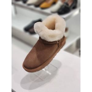 [무크] 여성 캐주얼 스웨이드 퍼 숏부츠 3cm E23616AO