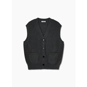 쉬즈미스 (SSKVTP42040) 캐시미어 울 포켓 브이넥 가디건