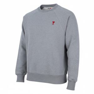 아미 하트로고 자수 코튼 맨투맨  USW005 747 055