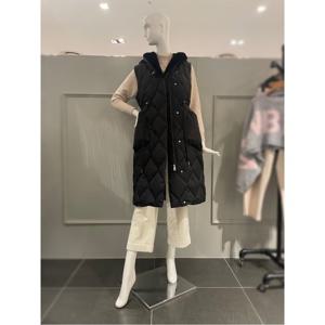 르니앤맥코이 후드넥 롱 패딩 베스트 (MN01PV100HJZ)