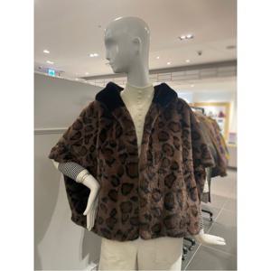 르니앤맥코이 안감 무스탕 레오파드 후드넥 퍼 자켓 (MM12MJ713HJY)