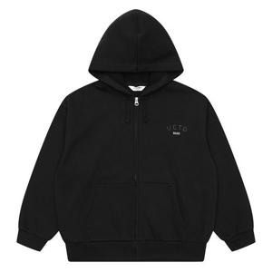 [에꼴리에]에꼴리에 더센트럴 심플 블랙 본딩 후드 점퍼 25D5102