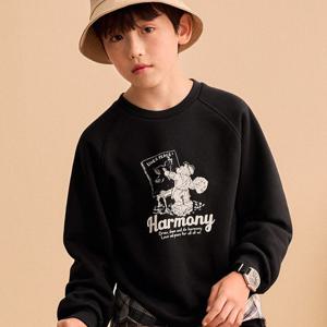 [폴햄키즈]공용)폴키베어 플리스 맨투맨 PKF4TR3013BK_SH