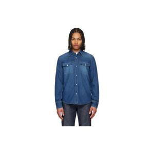 25 FW 아페쎄 남성 블루 웨스턴 데님 셔츠 261252M192010