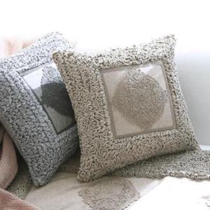 아트박스/러그랜드 로맨틱레이스 극세사 쿠션 (솜포함)  - 2colo