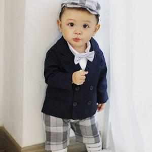 로빈 보타이 정장 세트 롬퍼 1274