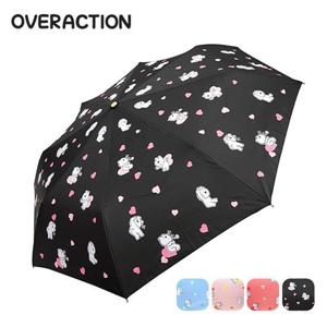 오버액션토끼 3단 자동우산 [하트뿜뿜패턴-70004] [M0345]