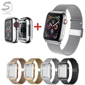 애플워치5 40mm 44mm 호환 풀커버케이스 밀레니즈루프밴드스트랩