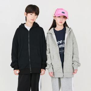 [제니]제니 밍크 무지 후드집업 겨울 여아 남아 초등학생 주니어 밍크집업