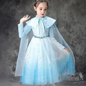 [로라네]여아 눈꽃 케이프 원피스