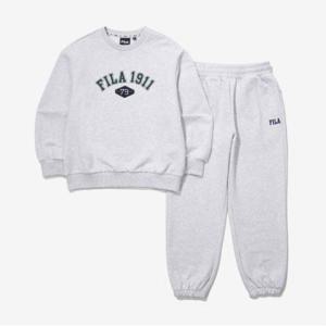 [휠라키즈] 에센셜 라운드 맨투맨 셋업 (FK2FSG1601M_WTM)