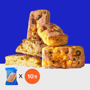 [널담] 고단백 저당 네모 바게트 총 10개 (각 90g 5종 2개씩)