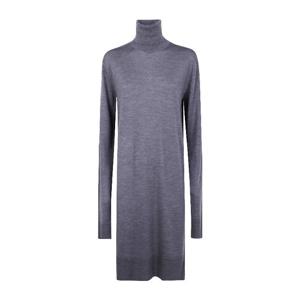 토템 울 실크 블렌드 터틀넥 미디 원피스 254 WRD0263 YA0087 0