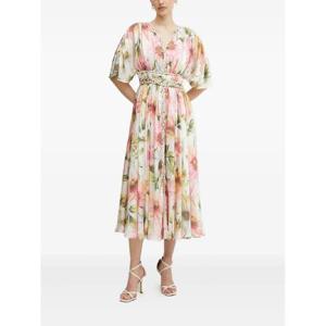 25 FW 게스 루시 플로럴 브레이디드 웨이스트 미디 드레스 W5PK1ZWHHF0 TP441664284