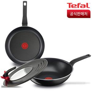 테팔 심플리클린 3종(팬28+웍28+멀티뚜껑)