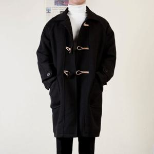 [프랭키뉴욕]남자 더플 코트 떡볶이 오버핏 발마칸 겨울 롱 30대