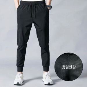 아이에스이랩 / 겨울 기모 융털 조거팬츠 트레이닝바지 I4PM024A