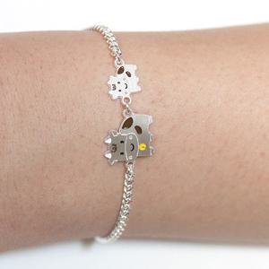 르클레보 아기송아지 미아방지 실버팔찌 SB9361