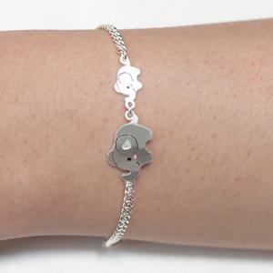 르클레보 아기코끼리 미아방지 실버팔찌 SB9364