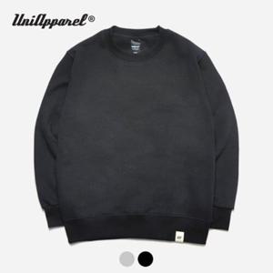 [유니어패럴]베이직 기모 맨투맨 블랙