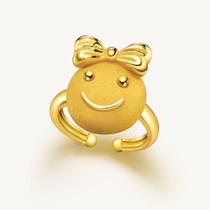 수앤진골드 스마일 걸 돌반지 24K 순금 3.75g