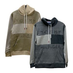 [타미힐피거]남성 컬러블록 퀸 후드 티 78J4016