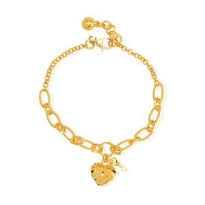 여자 순금 팔찌 11.25g [하트 클립열쇠]