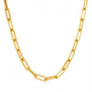 [한국금다이아몬드] 여자 순금 목걸이 뉴 할로우 클립 24K 18.75g 18K장식