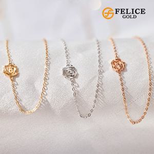 [25년 마지막특가] 펠리체골드 14K 쁘띠로즈 목걸이