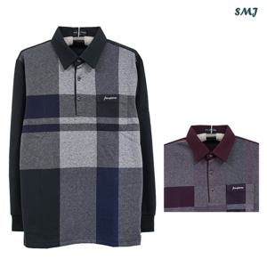 SMJ1228 잔피엘 긴팔 카라 티셔츠 중년 남성 티셔츠 FW