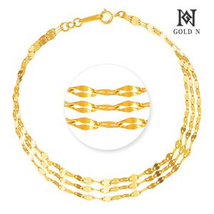 골드앤 순금 24K 아네스 세줄 팔찌