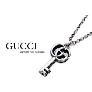 구찌 YBB627757001 627757 더블 G 마몬트 키 실버목걸이