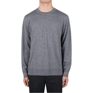 [버버리] 아이콘 스트라이프 트리밍 울 니트 (8033203)