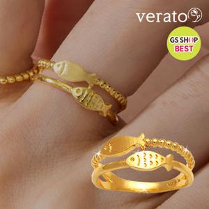 [12번]*12월연말감사특가*[오직GS]베라토 24K순금 행운의 두 줄 물고기 반지3.75g