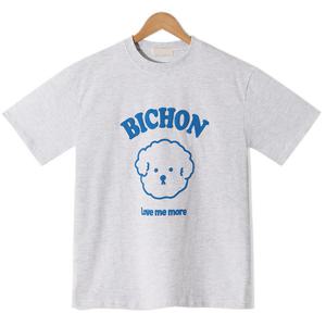 [엠엔씨][MNC] 남녀공용 발포비숑 반팔티 (MDBT405MG)