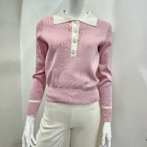 엠벨라 DP01 카라배색반오픈니트티 KMBCS2K010