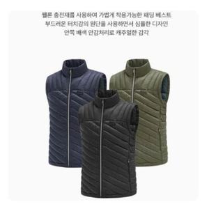 [콜핑]LD28  남성 겨울 하이넥 털빠짐없는 초경량 웰론 퀄팅 패딩베스트  KSV7599M
