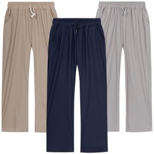 [디바옴므]여름 아이스 시원한 와이드 밴딩 밴츠 통바지