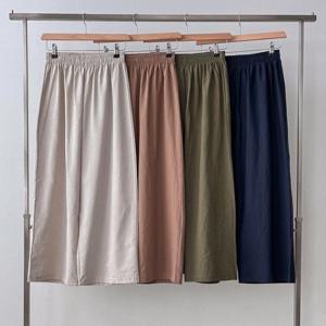 [강물처럼]빅사이즈사랑해요 K061L307 와이드핏린넨밴딩팬츠 SS